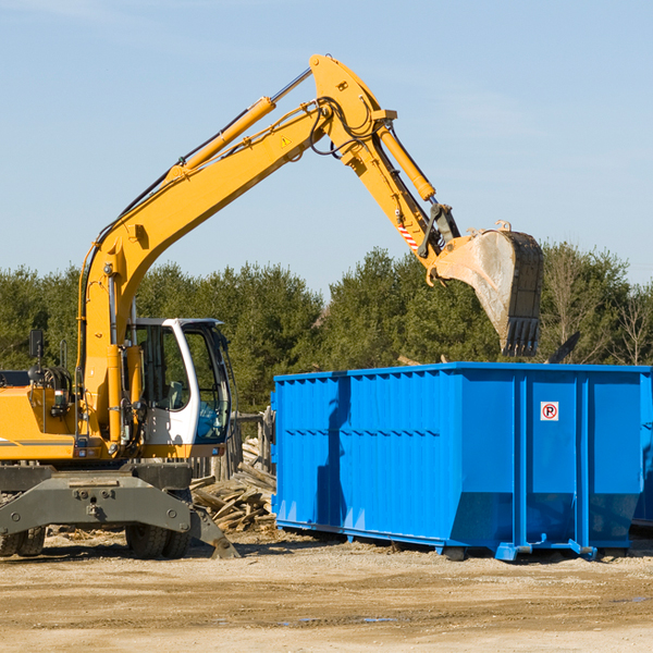 what happens if the residential dumpster is damaged or stolen during rental in Leggett